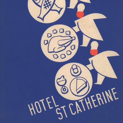 Hotel St Catherine, Catalina, California, 1939 - A1 (594x840mm) Archival Print (Unframed)