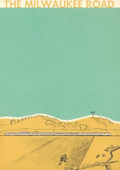 Milwaukee Road Rail Service, USA, 1965 - A4 (210x297mm) Archival Print (Unframed)