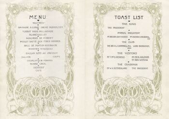 Le dîner annuel du Club de la presse, feat. Winston Churchill, Londres, 1903 - impression d'archives A3 (297x420mm) (sans cadre) 2