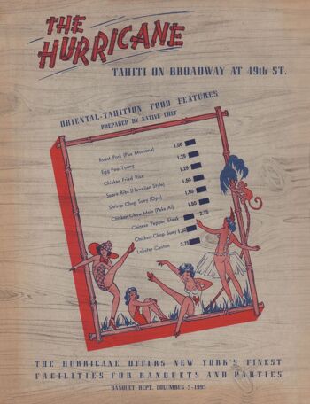 The Hurricane Nightclub 2, New York, années 1940 - A4 (210x297mm) impression d'archives (sans cadre) 3