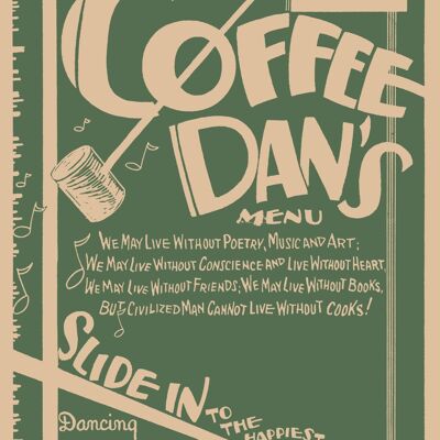 Coffee Dan's, Los Angeles, 1930 - A4 (210 x 297 mm) Stampa d'archivio (senza cornice)