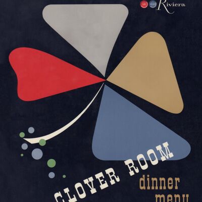 Kleezimmer, Riviera Hotel & Casino, Las Vegas 1959 - A3 (297 x 420 mm) Archivdruck (ungerahmt)