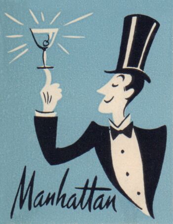 Détail de Manhattan de l'hôtel Mark Twain, années 1940 - Impression d'archives A2 (420 x 594 mm) (sans cadre)