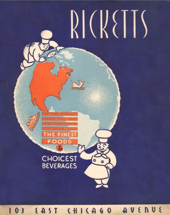 Ricketts, Chicago, 1940 - impression d'archives A4 (210 x 297 mm) (sans cadre) 1