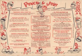 Punch & Judy Ice Cream Parlors, Los Angeles, 1949 - A1 (594x840mm) Impression d'archives (Sans cadre) 2