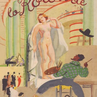 La Rotonde, Paris, 1927 - A3+ (329x483mm, 13x19 inch) Archival Print (Unframed)