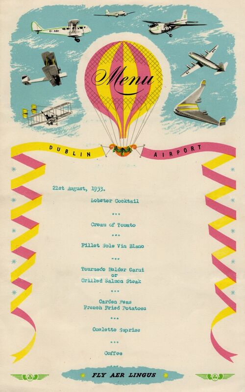 Dublin Airport Restaurant, 1953 - A3+ (329x483mm, 13x19 inch) Archival Print (Unframed)
