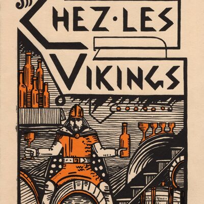Chez Les Vikings, Paris, 1926 - A4 (210 x 297 mm) Archivdruck (ungerahmt)