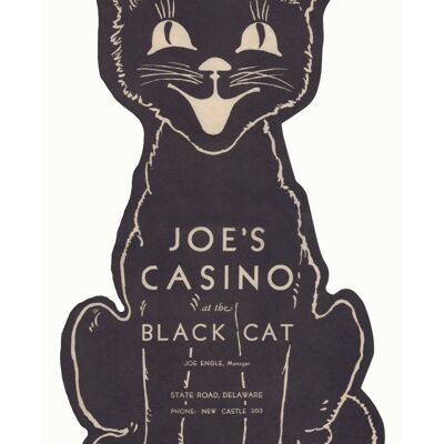 Casinò di Joe al gatto nero, New Castle, Delaware, 1930 - A4 (210 x 297 mm) Stampa d'archivio (senza cornice)