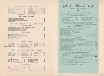 John's Island Cafe, Dorothy et Otis Shepard, Santa Catalina, années 1940/50 - A4 (210x297mm) impression d'archives (sans cadre) 2