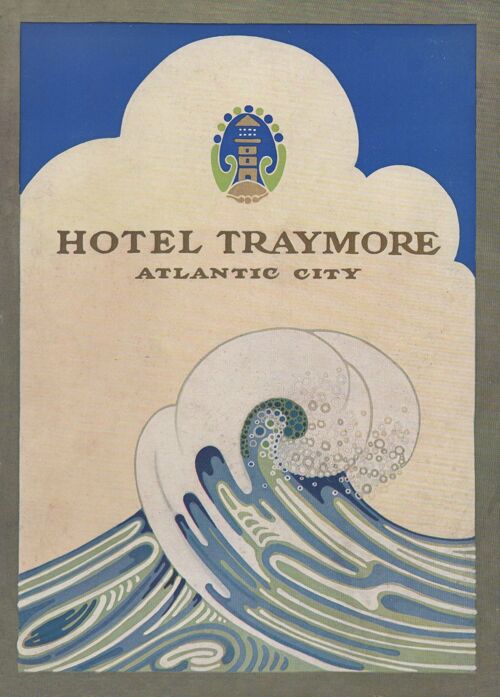 Hotel Traymore, Atlantic City, 1920s - A4 (210x297mm) Archival Print (Unframed)