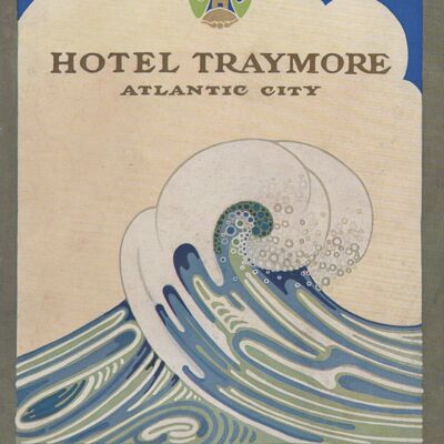 Hotel Traymore, Atlantic City, 1920s - A2 (420x594mm) Archival Print (Unframed)