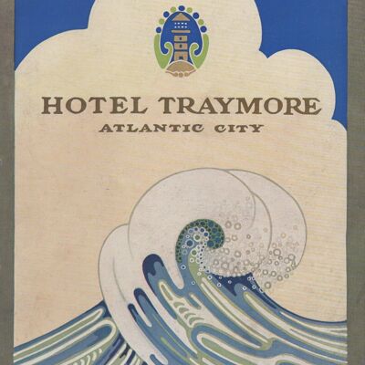 Hôtel Traymore, Atlantic City, années 1920 - A1 (594x840mm) impression d'archives (sans cadre)