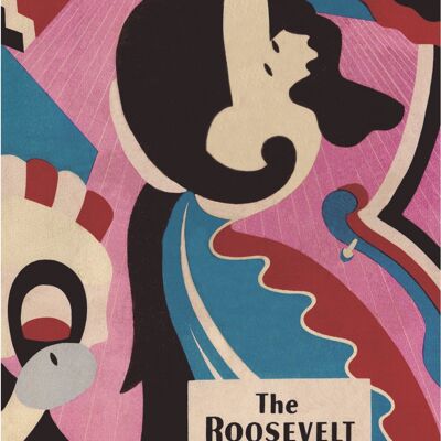 The Roosevelt Grill, New York, 1948 - 50x76 cm (20x30 pollici) Stampa d'archivio (senza cornice)