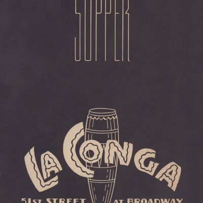 La Conga, New York, années 1950 - impression d'archives A3 (297 x 420 mm) (sans cadre)