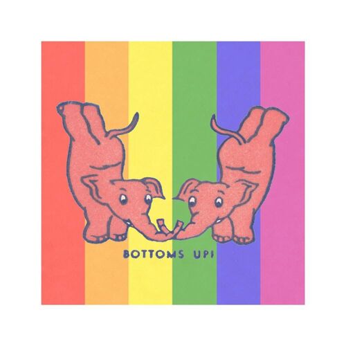 Pink Elephants (Bottoms Up Pride Edition), Various Bars, San Francisco, 1930s - 12x12 inch Archival Print (Unframed)