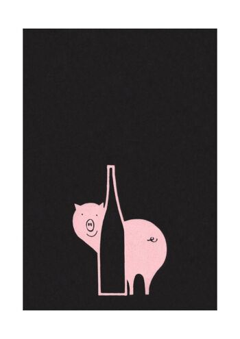 Pink Pigs, Le Tire Du Bouchon / La Vieille Porte, Montréal des années 1970 - Recto - A4 (210x297mm) Tirage(s) d'archives (Sans cadre) 1