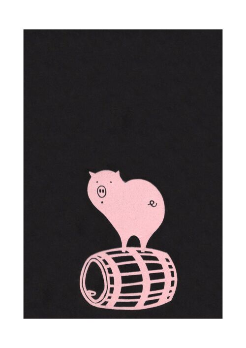 Pink Pigs, Le Tire Du Bouchon / La Vieille Porte, Montreal 1970s - Rear - A3+ (329x483mm, 13x19 inch) Archival Print(s) (Unframed)