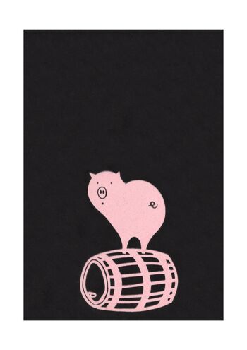 Pink Pigs, Le Tire Du Bouchon / La Vieille Porte, Montréal des années 1970 - Arrière - A3+ (329x483mm, 13x19 pouces) Tirage(s) d'archives (Sans cadre) 1