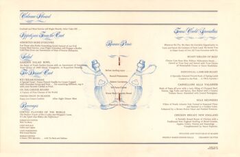 TWA First Class Menu, Bob Peak 1976 - A3 (297x420mm) impression d'archives (sans cadre) 2