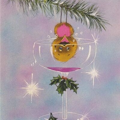 Festliche Robin Weihnachtskarten - Packung mit 6 Karten