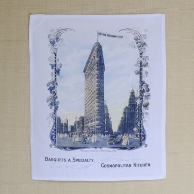 Flat Iron Restaurant & Café, New York 1905 Kitchen Towel