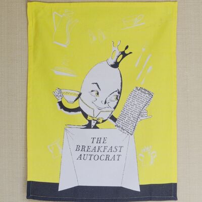 The Breakfast Autocrat, 1950s New York Kitchen Towel