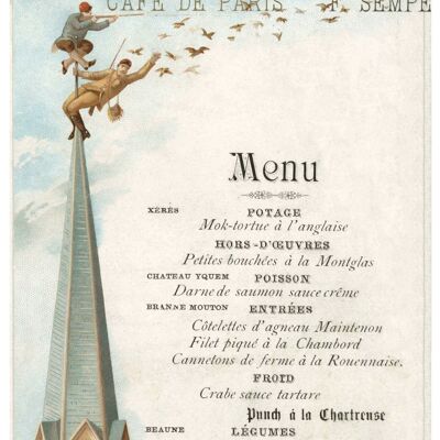 Café de Paris, Buenos Aires, Argentina, 1888 - A3+ (329x483mm, 13x19 inch) Archival Print (Unframed)