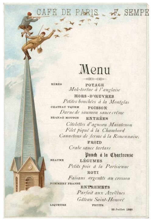 Café de Paris, Buenos Aires, Argentina, 1888 - 50x76cm (20x30 inch) Archival Print (Unframed)