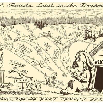 Bob Murray's Doghouse, Seattle, 1955 - 50x76cm (20x30 inch) Archival Print (Unframed)