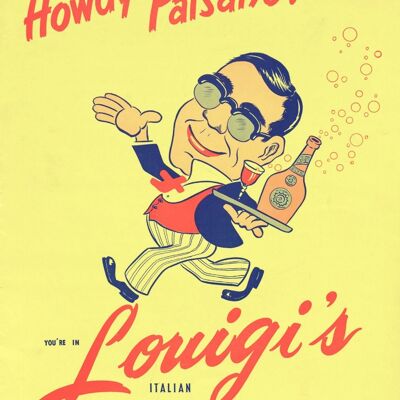 Louigi's, Las Vegas, 1960er Jahre - A4 (210 x 297 mm) Archivdruck (ungerahmt)