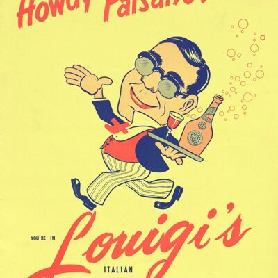 Louigi's, Las Vegas, 1960er Jahre - A2 (420 x 594 mm) Archivdruck (ungerahmt)