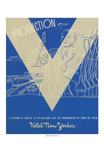 Hotel New Yorker "Production", New York, 1942 - A2 (420x594mm) Impression d'archives (Sans cadre) 3