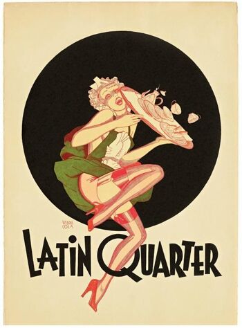 Discothèque du Quartier Latin, New York, années 1950 - A2 (420x594mm) impression d'archives (sans cadre) 1