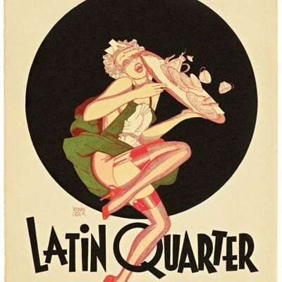 Club nocturno del Barrio Latino, Nueva York, década de 1950 - Impresión de archivo de 50 x 76 cm (20 x 30 pulgadas) (sin marco)