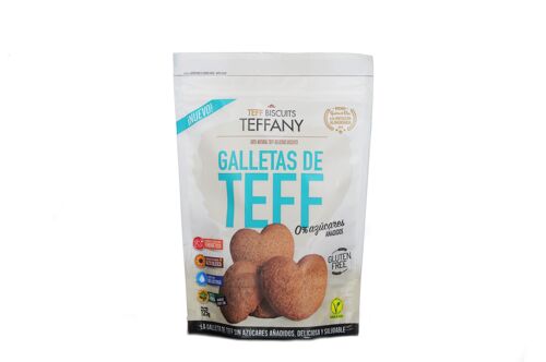 Teffany Galletas 0% Azúcares Añadidos, Sin Gluten, Sin Lactosa, Vegano