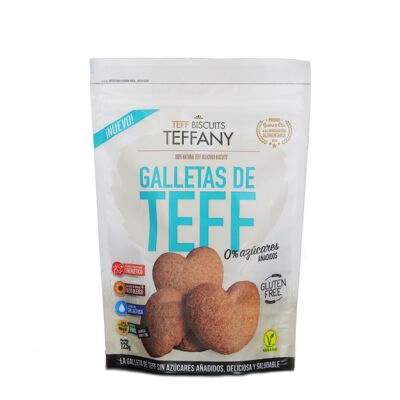 Teffany Galletas 0% Azúcares Añadidos, Sin Gluten, Sin Lactosa, Vegano