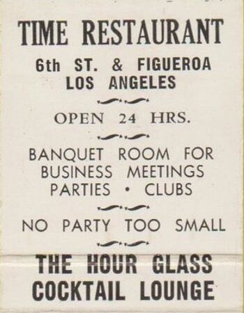 Time Restaurant, Los Angeles des années 1940 - A4 (210 x 297 mm) impression d'archives (sans cadre) 4