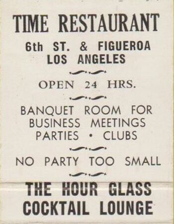 Time Restaurant, Los Angeles des années 1940 - A3+ (329 x 483 mm, 13 x 19 pouces) impression d'archives (sans cadre) 4