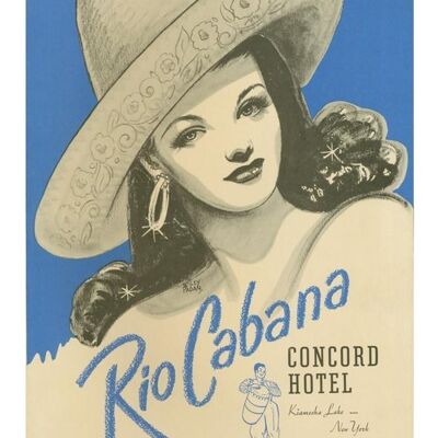 Rio Cabana, Concord Hotel, Catskills, anni '50 - A4 (210 x 297 mm) Stampa d'archivio (senza cornice)