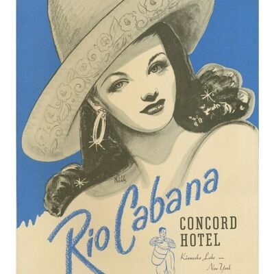 Rio Cabana, Concord Hotel, Catskills, 1950s - A1 (594x840mm) Archival Print (Unframed)