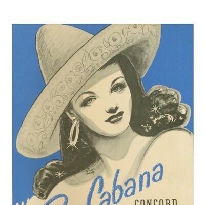 Rio Cabana, Concord Hotel, Catskills, 1950s - A1 (594x840mm) Archival Print (Unframed)
