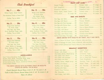 Menu du petit-déjeuner Martin Bros., La Nouvelle-Orléans, années 1940 - A3+ (329 x 483 mm, 13 x 19 pouces) impression d'archives (sans cadre) 2