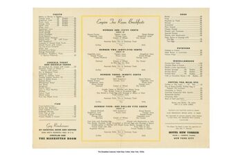 Breakfast Autocrat, Hotel New Yorker, New York, années 1950 - A3 (297x420mm) impression d'archives (sans cadre) 2