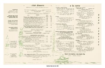 Hotel New Yorker "Food", New York, 1942 - A3 (297x420mm) Impression d'archives (Sans cadre) 2