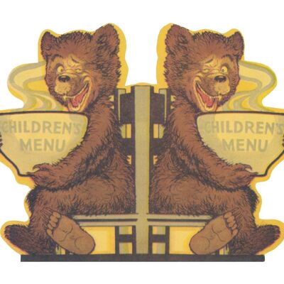 Union Pacific Railroad Kindermenü 1940er Jahre - A3 (297 x 420 mm) Archivdruck (ungerahmt)