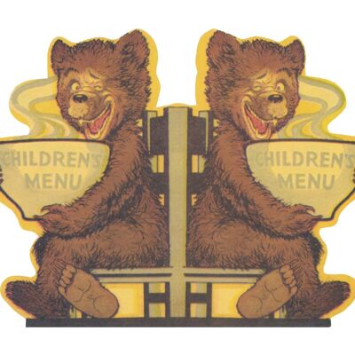 Menu per bambini della Union Pacific Railroad anni '40 - A3+ (329x483 mm, 13x19 pollici) Stampa d'archivio (senza cornice)