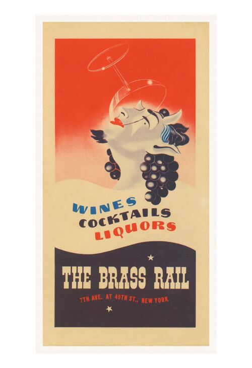 The Brass Rail, New York, 1938 - A3 (297x420mm) Archival Print (Unframed)