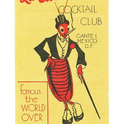La Cucaracha Cocktail Club, Mexiko-Stadt, 1930er Jahre - A4 (210 x 297 mm) Archivdruck (ungerahmt)