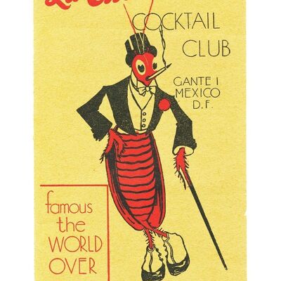 La Cucaracha Cocktail Club, Mexico, années 1930 - A1 (594x840mm) impression d'archives (sans cadre)